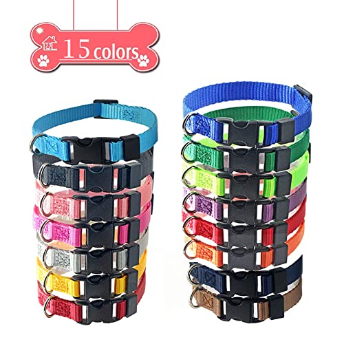 Jiangyanus Puppy Collars For Litter - 15 Pcs Assorted Colors Puppy Id Collars Whelping Super Soft Nylon Whelping Puppy Id - Adjustable Breakaway Litter Collars Pups With 6 Record Keeping Charts #TOP2