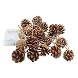 ABOOFAN 1 Set Pine Cone String Lights LED Decor Battery String Lights Christmas Decor Xmas Tree Pinecone Fairy s Decorative Lamp Decorative LED