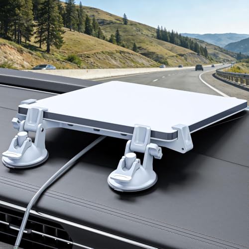 JUSTHERE for Starlink Mini Car Mount for Dashboard for Starlink Mini Mounting Kit Accessories for Car for Starlink Mini Suction Cup Mount for Dashboard & Windshield Suitable Most Vehicles