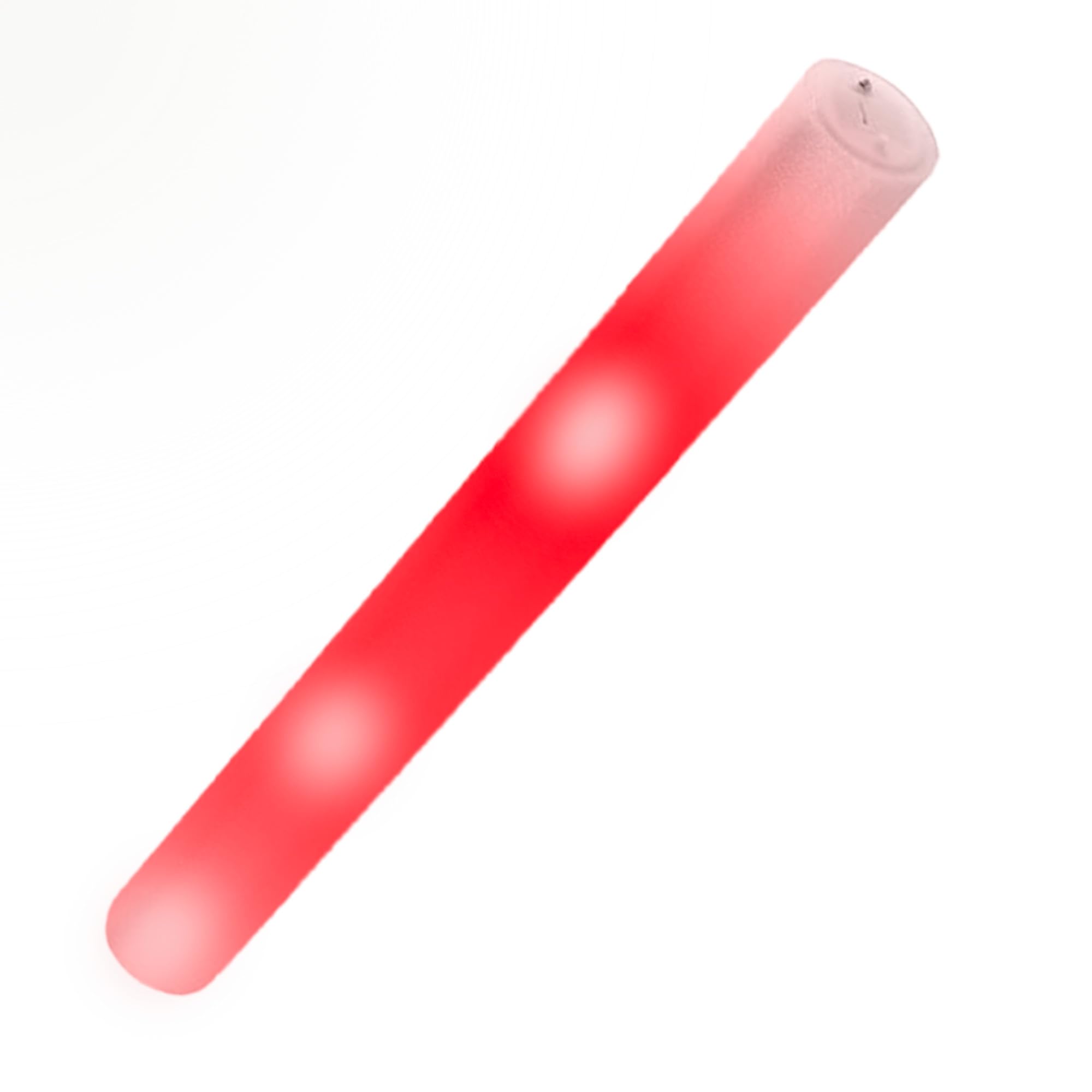 France Effect 250 Bâtons lumineux en mousse 48cm | Tap Tap mousse LED colorés, 3 modes de clignotement | Idéal pour les événements et fêtes (Rouge)