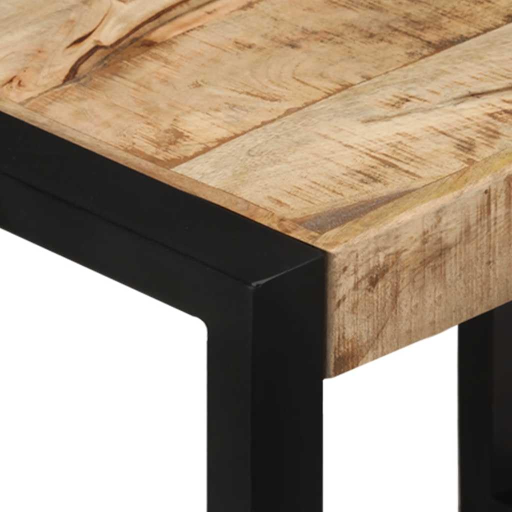 vidaXL Tables Gigognes 3 pcs Table d'Appoint Console Bois Massif de Manguier