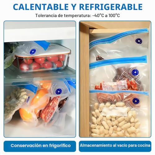 Miniatura 4 de Mini Sellador Al Vacío Para Alimentos, Sellador Al Vacío Para Alimentos, Sellador Al Vacío De Mano Para Alimentos, Con 15 Bolsas De Vacío, Bomba De Vacío Usb Para Bolsas De Vacío, Para Viajes, Camping