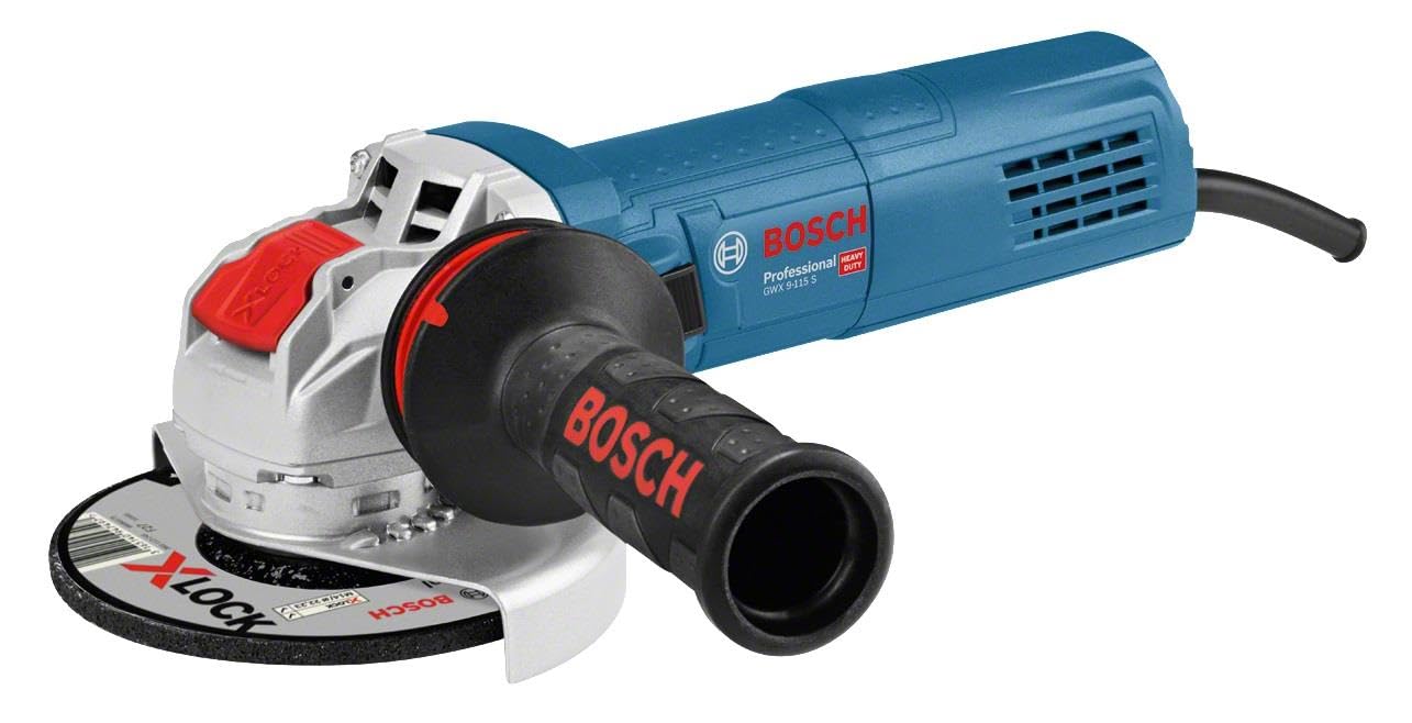 Bosch Professional GWX 9-115 S Avuç Taşlama Makinesi X-LOCK (900 W, Disk Çapı: 115 mm, 2.800-11.000 dev/dak)