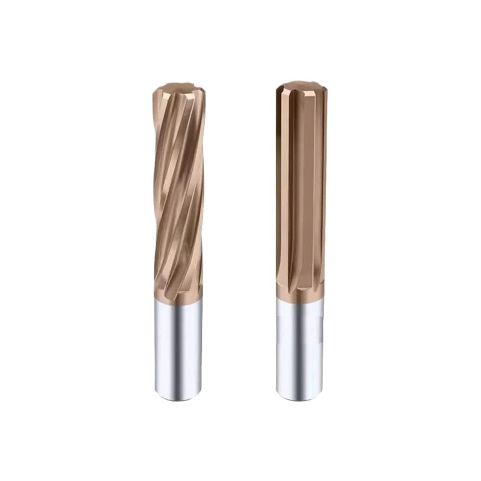 Escariador de carburo 8 mm a 20 con flauta recta recubierta, tolerancia H7, cortador metal acero endurecido, herramienta CNC 6 flautas, 1 unidad(Spiral Flute,20x150)