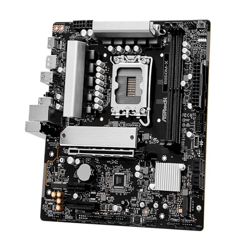 Image of ASRock B860M X DDR5 9066 MHz 128GB M.2 B860 LGA1851 Micro ATX Motherboard Intel Core Ultra BIOS Flashback SATA3 6.0 Gb /s