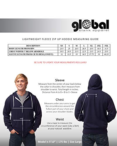 Global Blank Slim-Fit Sweatshirts For Men And Women, Lightweight Zip-Up Hoodie, Shadow Camo, Small #TOP5