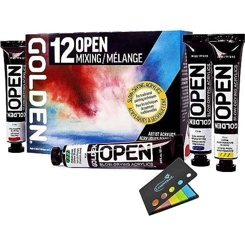 Golden OPEN Acrylic Paint Set (12 Colors)