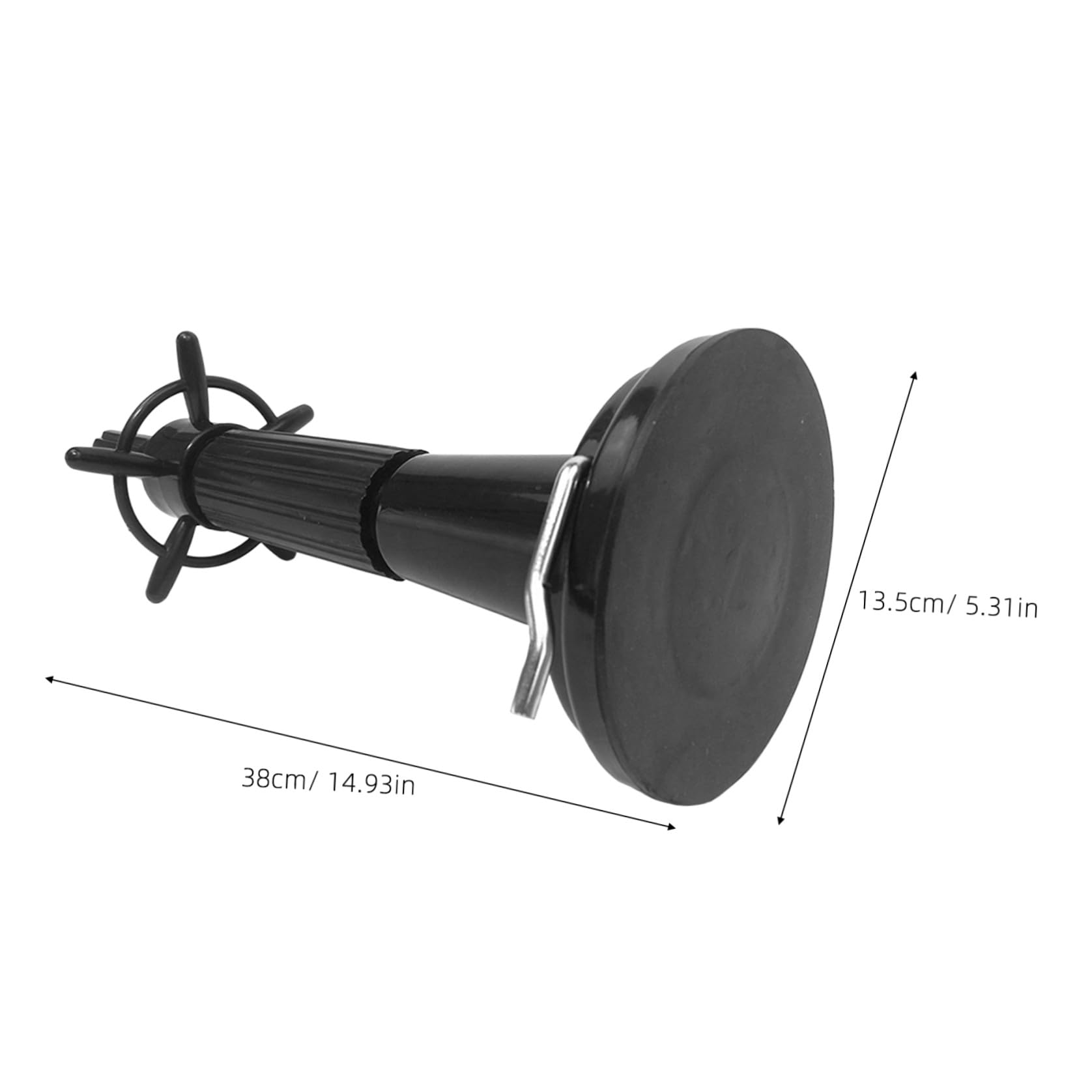 MAGICLULU Supporto per Testina Manichino in Plastica Nero con Ventosa, Design Flessibile per Cosmetologico e Saloni di Bellezza