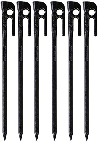 Ellisse Forged Peg Stake 6pcs Cation Electrodeposition Coating MK-280K Made in Japan