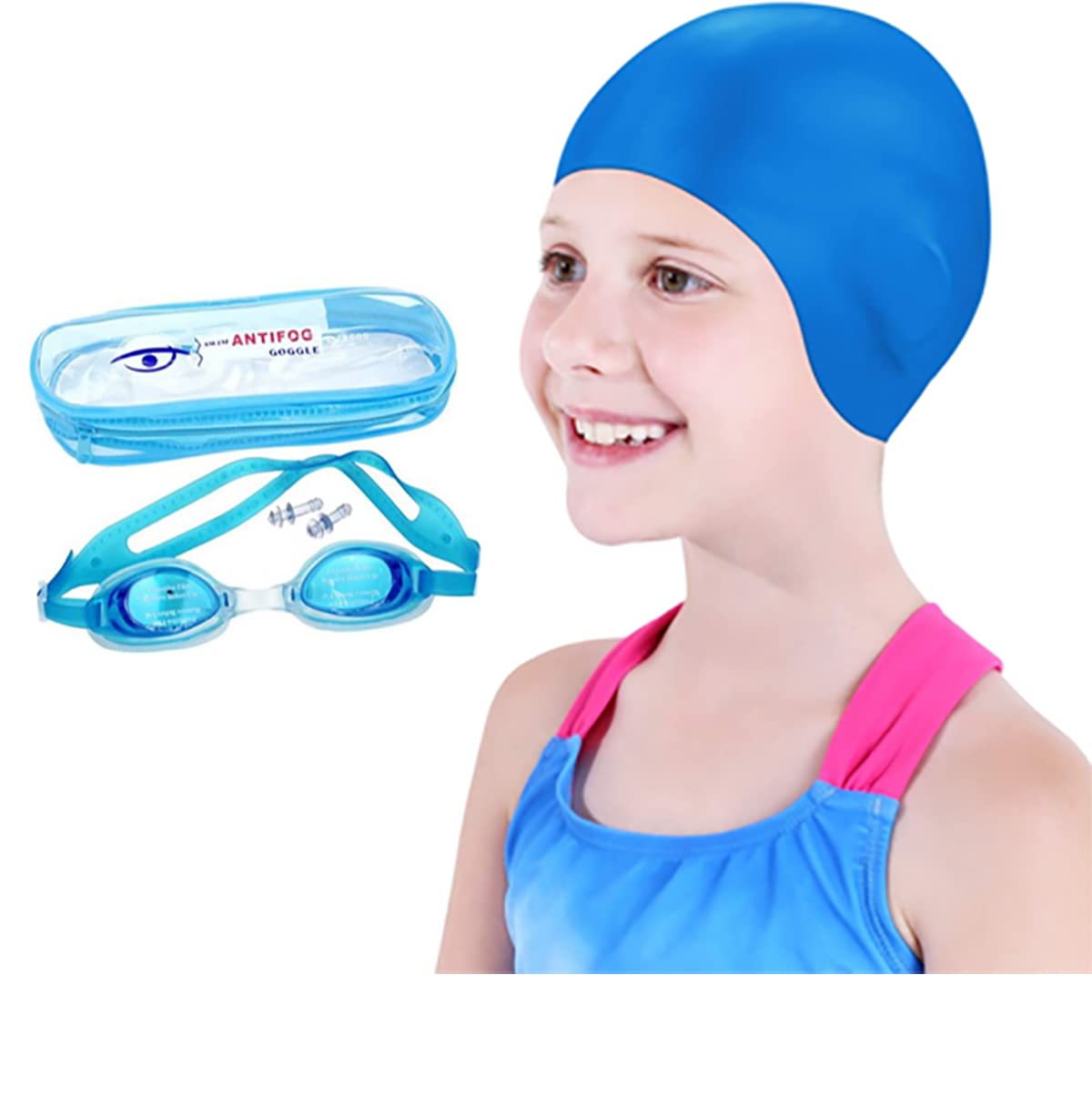 Fancydresswale Swimming Set for Kids with Swimming Goggles, Cap and Swim Ring, Random Colors and Design; Suitable of 3-6 Years (Goggles and Cap) (B09ZK4M73K) Amazon Price History, Amazon Price Tracker