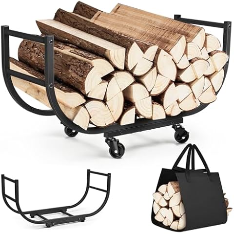 YQBRAO 30-Inch Firewood Rack Cover