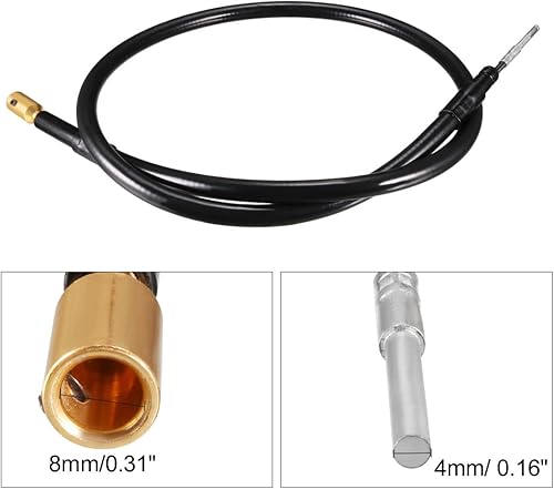 Miniatura 3 de uxcell - Boquilla giratoria flexible de eje, 3.3ft de extensión, 0.315in, para molinillo de banco