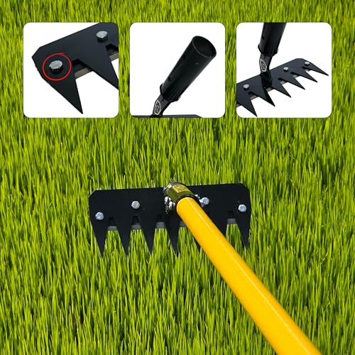 Image of HECTARE Deep Root Weeder Cultivator Head (8-Inch) | Heavy Duty Metal Garden Tool for Root Removal | Essential Agriculture Equipment for Tilling and Weeding