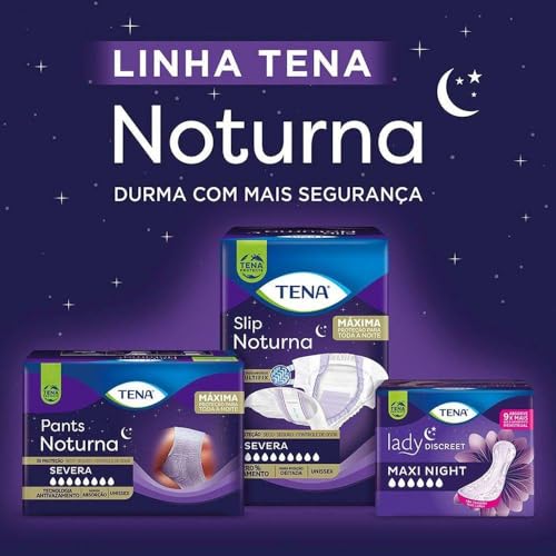 Tena Slip Noturna, Fralda Geriátrica para Incontinência Urinária, EG - 16 unidades