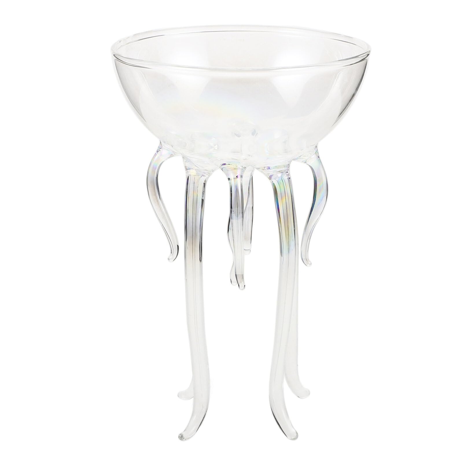 Luxshiny Octopus Martini Glass Funny Cocktail Glasses Jellyfish Wine Glass Jellyfish Glass Cup for Margarita Whiskey Drinking Glassware Kitchen Bar Party Wedding