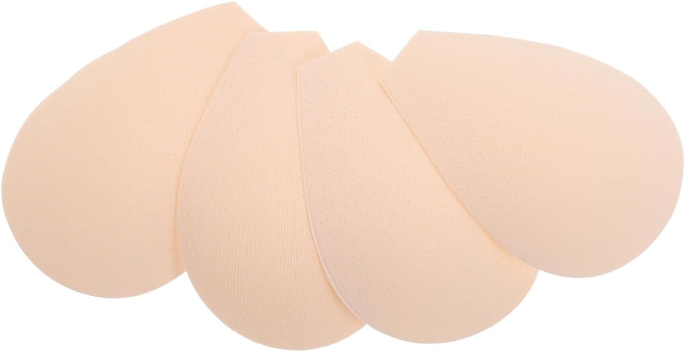 2 Pairs Teardrop Bra Pads Inserts Ultra-thin Sponge Contour