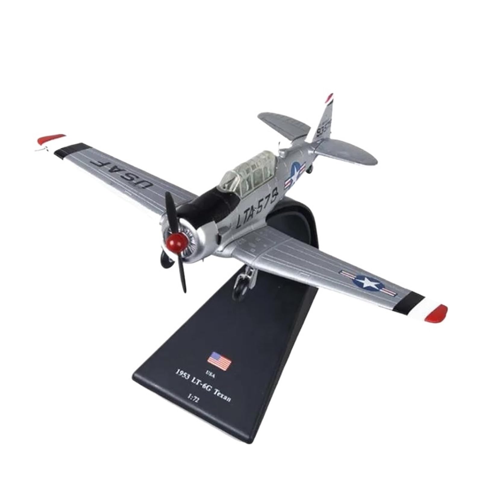 Avión T6 Texan a escala 1/72 en metal fundido, el regalo perfecto para amantes de la historia militar 8
