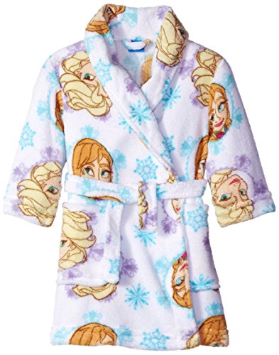 Disney Girls' Toddler Frozen Elsa and Anna Winter's Sisters Plush Character Robe