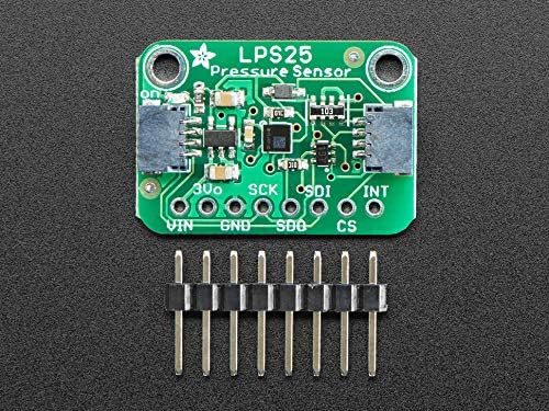 Adafruit LPS25HB Pressure Sensor board with included header pins.