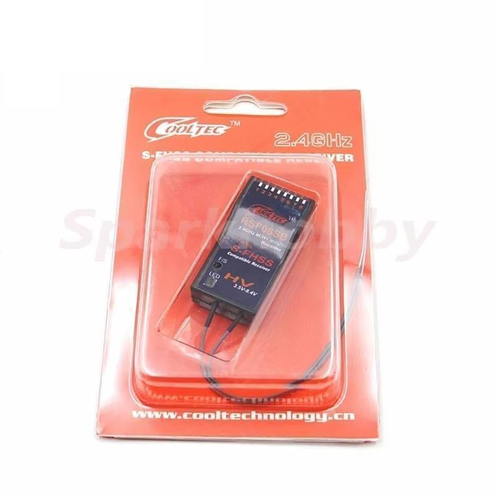 Cooltechnology RSF08SB Récepteur Futaba S-FHSS 8CH+SBUS compatible pour 10J, 8J, 6K, 6J, 14sg, T16SZ, 18MZWC, 18SZ, TM-FH