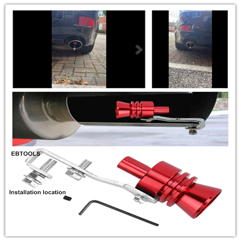 Auto Turbo Sound Auspuff Whistle Turbo Sound Whistle Schalldämpfer Rot Red Turbo Sound Pfeife Schalldämpfer Auspuffrohr Simulator Pfeife Ersatz für Accord Acura