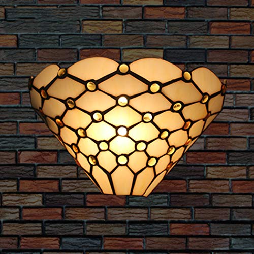 Film lampe murale style art vitrail applique pour chambre couloir