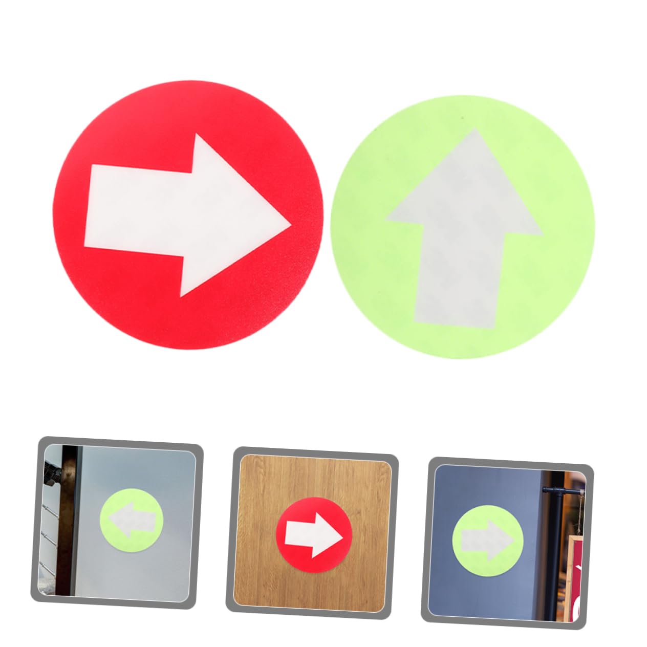 Toyvian Reflektierende Wegmarkierungen Leuchtende PVC Pfeilmarkierungen Für Outdoor Camping Und Jagd Klare Richtungsanzeiger Rot Und Grün