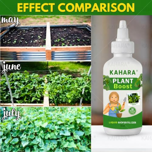 Image of Kahara Plant Boost Liquid Biofertilizer (2 x 50ml) - Fast Rooting Growth Enhancer | Promotes Photosynthesis, Strengthens Roots & Improves Plant Health | Ideal for Flowers,Vegetables,Herbs (2 BOTTLES)