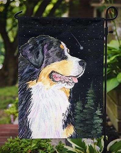 Bouvier Bernois Starry Night drapeau de jardin petit format imprimé double face - 4