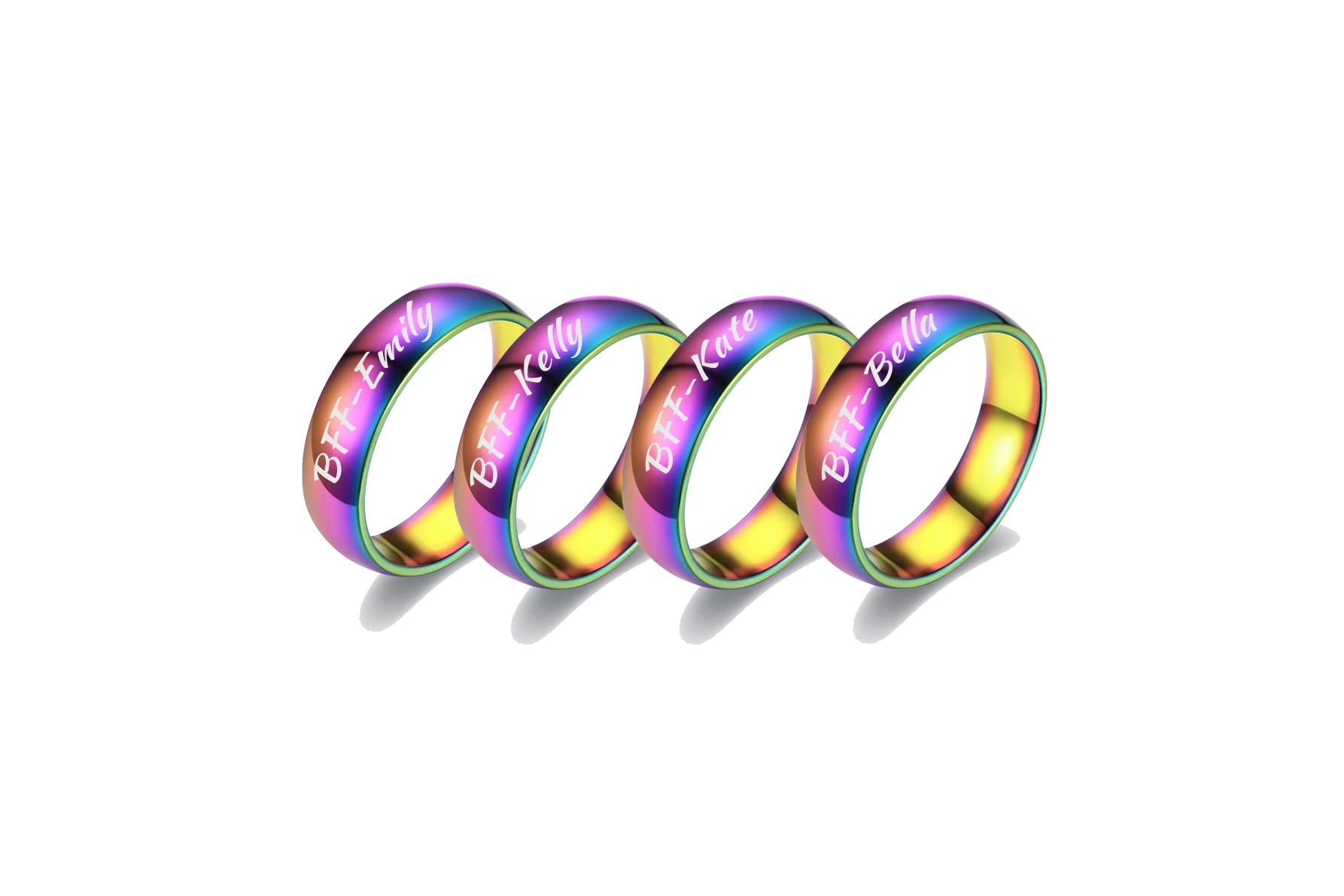 MZZJ BFF Ring Domed Band