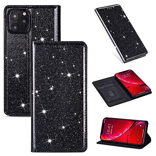 Housse porte-cartes pour iPhone 6s - Étui portefeuille pailleté à fermeture magnétique