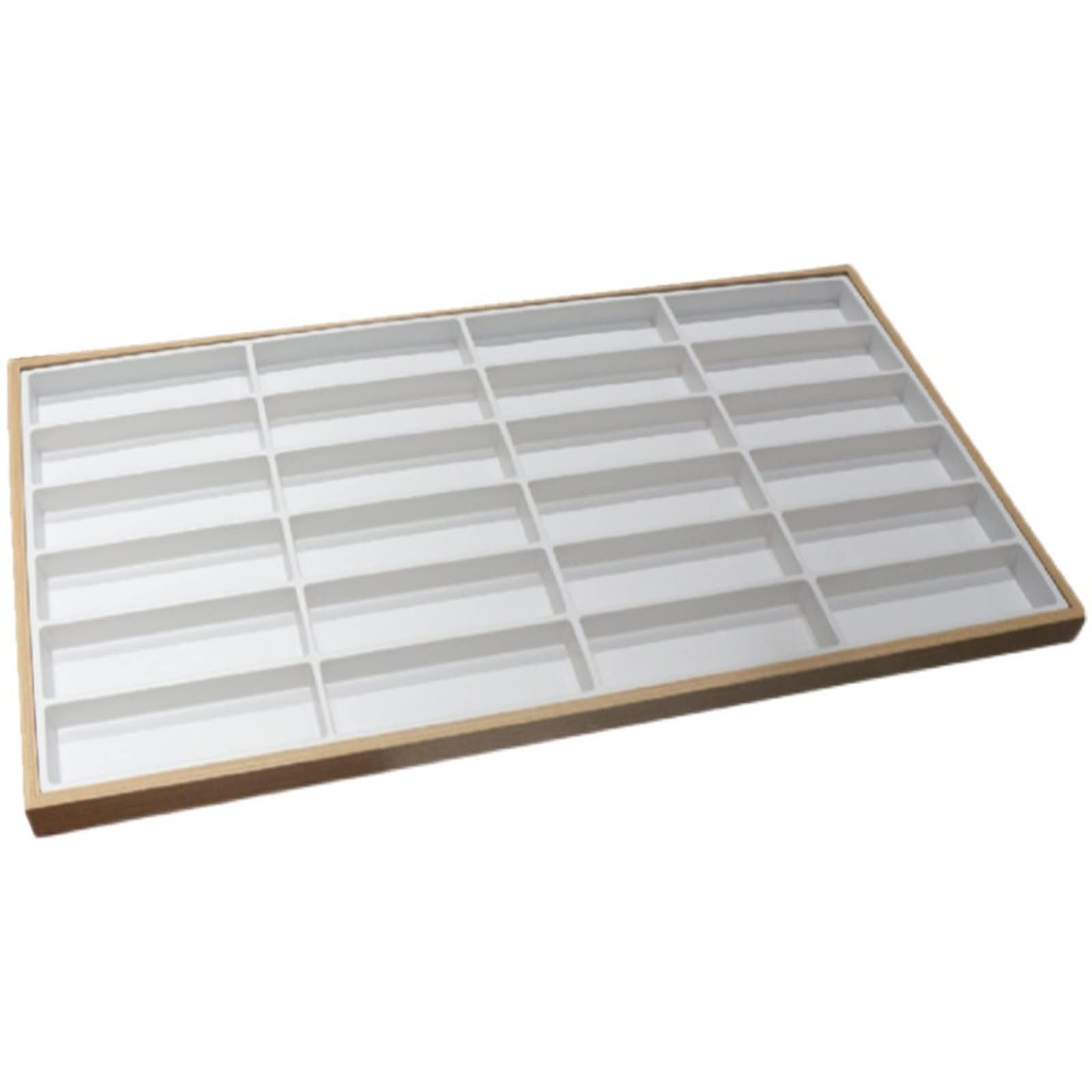 TOMYEUS Brillenständer 7Slot / 12slot / 18slot / 24SLOT Brille Display Box Sonnenbrille Anzeige Gläser Stand Dekoration Box Aufbewahrungsbox Display Stand Brillenhalter (Color : 1)