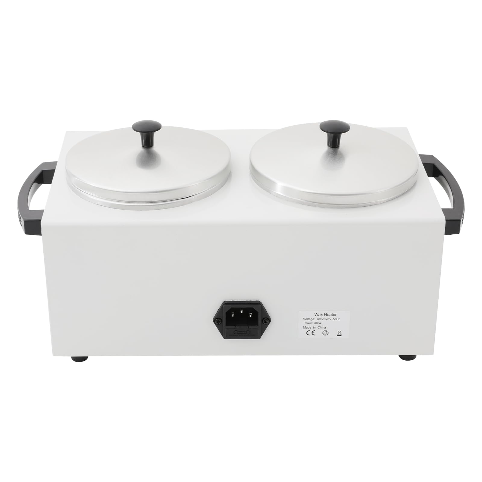 Podwójny podgrzewacz wosku, 200 W, profesjonalny podgrzewacz wosku z pokrywką i termostatem, regulowana temperatura, urządzenie do usuwania włosów