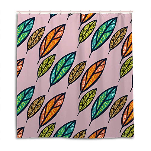 Rideau de douche en polyester rose CHEHONG lavable 182x183 cm
