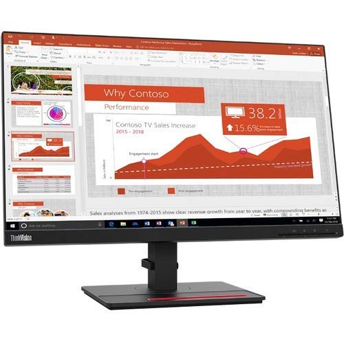 Best Cyber Deals 🔥 Lenovo ThinkVision T24i-20 23.8 Full HD WLED LCD Monitor - 16:9 - Raven Black