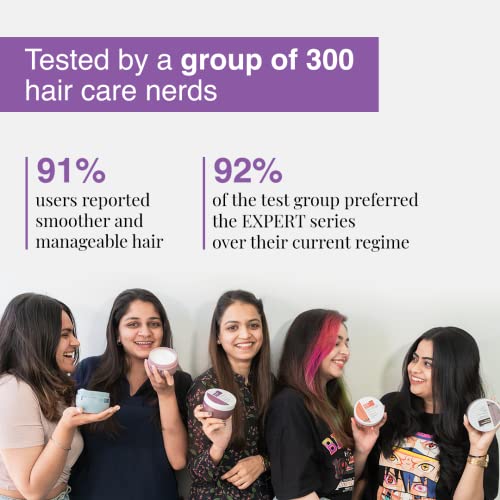 Bare Anatomy Ultra Smoothing Hair Mask For Dry & Frizzy Hair | Restores Smoothness & Texture by 27% | Powered By Carbohydrate Complex & Niacinamide | For Women & Men | SLS & Paraben Free | 250gm - Image 4