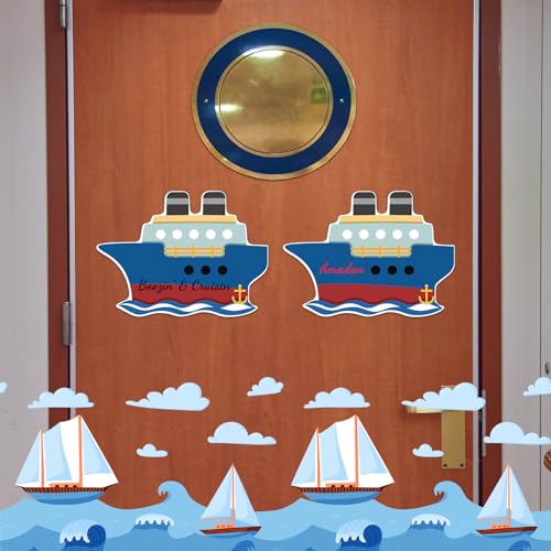 Xuhal 2 imanes decorativos para puertas de crucero miniatura 5