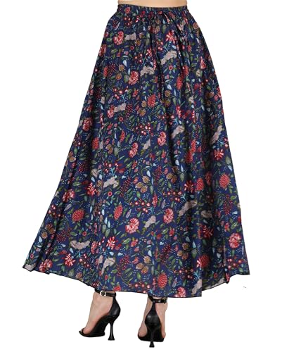 Image of Sttoffa Cotton Printed Women Wear Maxi Long Skirt 40 inch inch Full Length