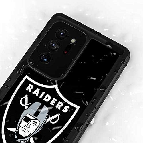 Skinit Waterproof Phone Case Compatible with Samsung Galaxy Note20 Ultra 5G - Officially Licensed NFL Las Vegas Raiders Large Logo Design Black