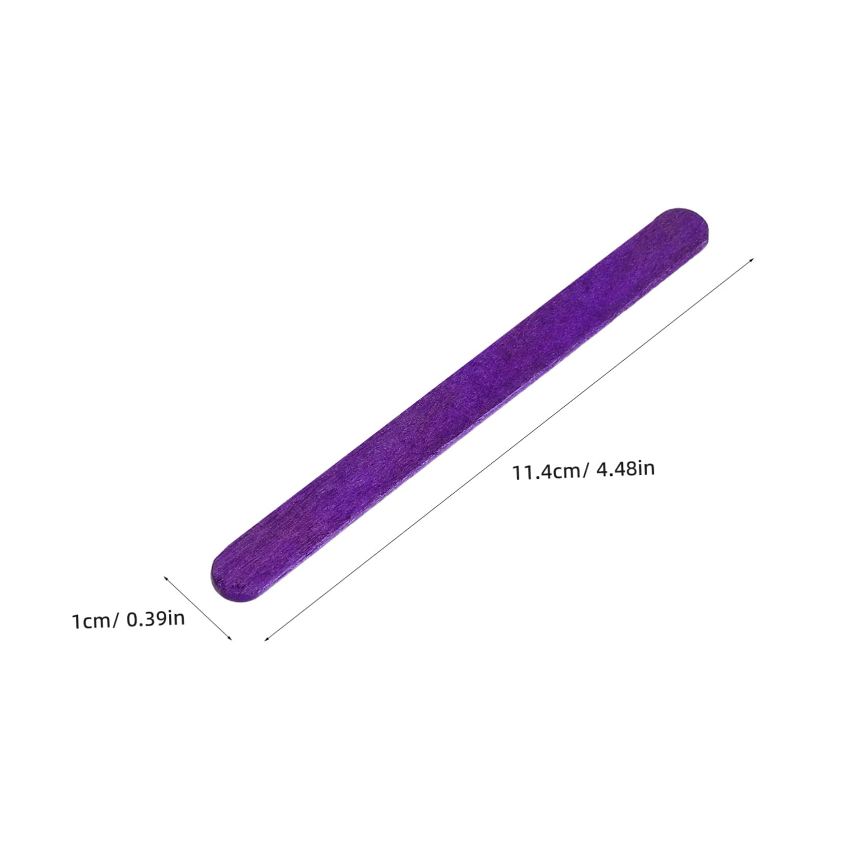 Mikikit 500 Piezas Palitos de Madera Arcoíris para Manualidades Palitos de Helado de Colores Reutilizables para Proyectos de Arte el Hogar o Escuela