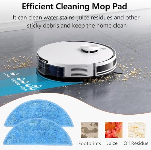 Image of AutoStory 2pcs Washable Reusable Replacement Mop Pads for Ilife Robot Vacuum Cleaner, Compatible for ILIFE A30 and A30 Pro Robot Vacuum Cleaner (2 Pack)