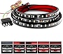 Nilight 60' Truck Tailgate Light Bar 108 LED Single Row Tailgate Light Strip with Red Running Brake Lights Turn Signal White Reverse Light, 2 Years Warranty