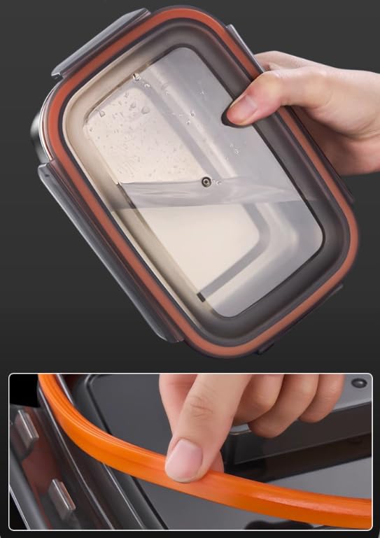 Lot De 4 Boîtes à Sandwich En Acier Inoxydable - 550, 1100, 1900, 3500 Ml - étanches, Lavables Au Lave-vaisselle, Pour Repas école/bureau - 12