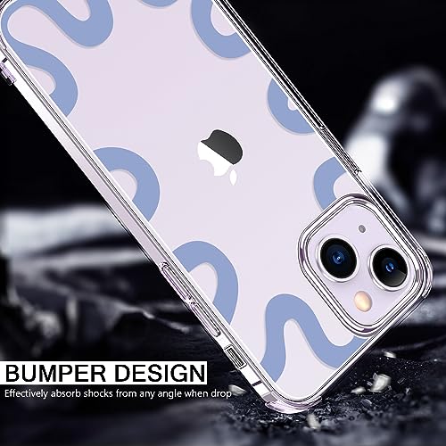 Coque iPhone 14 transparente bicol avec protège-écran souple et antichoc - 4