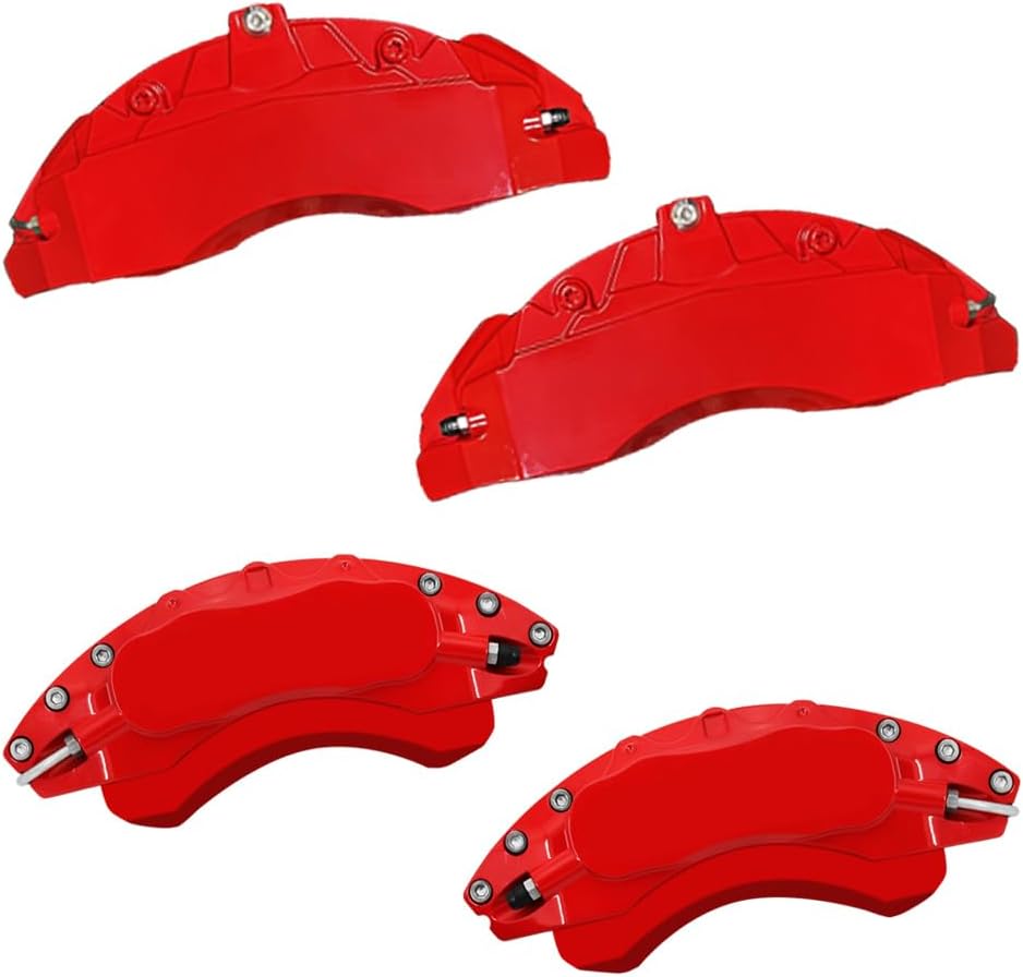 AOOA Caliper Covers Red Brake Aluminum Caliper Covers Fits Tesla Cybertruck 2024-2025 (Set of 4)