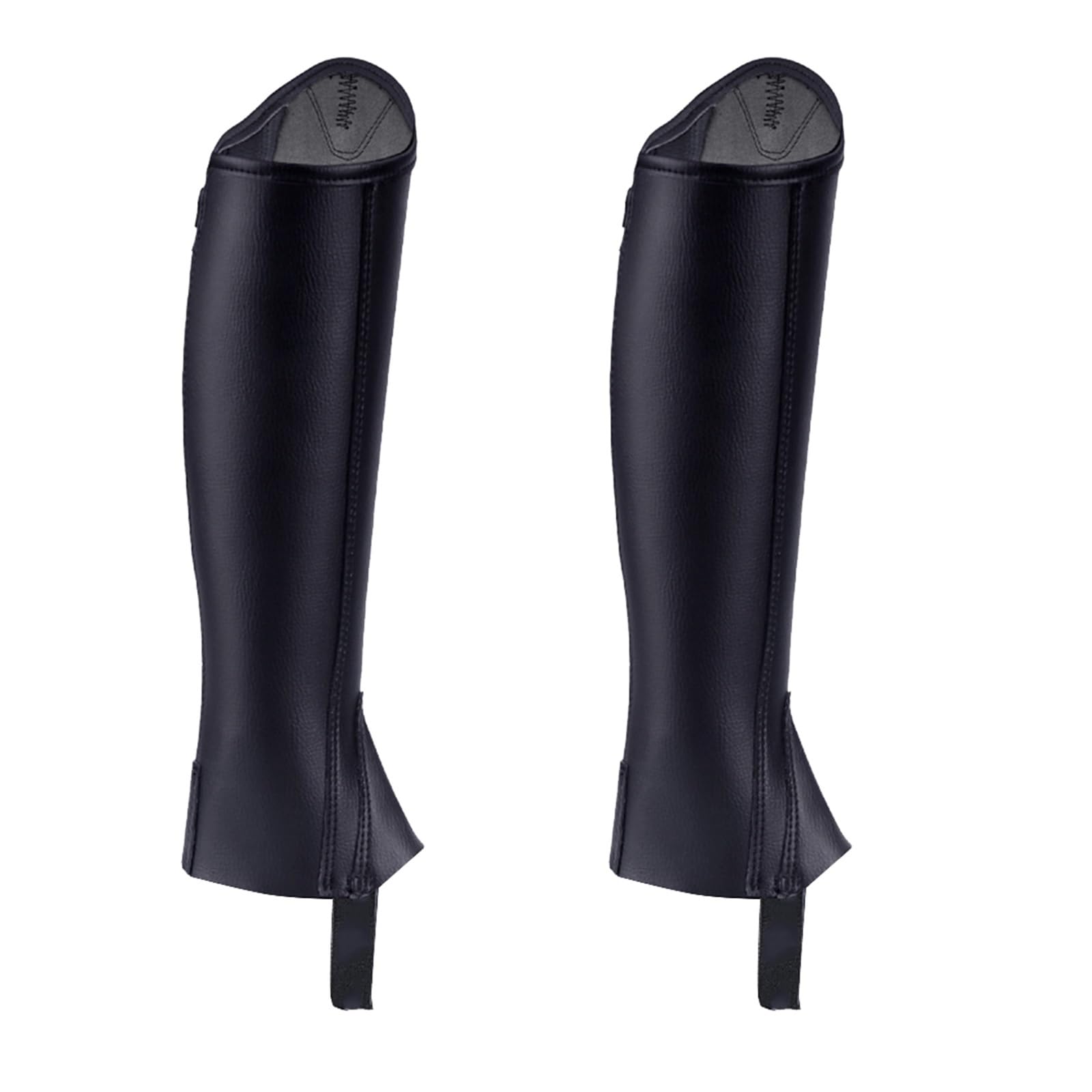Reiten Half Chaps Reitsport-Reitschutz, Leder-Reitausrüstung, verstellbarer Fußriemen, komfortables Reiterlebnis