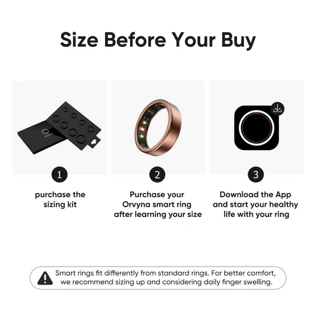 Bague intelligente en titane pour homme et femme - Ultra légère (2,7 à 3,2 g), batterie de 4 à 6 jours, étui de 500 mAh pour 3 recharges, traqueur de santé et de fitness (or rose 8)