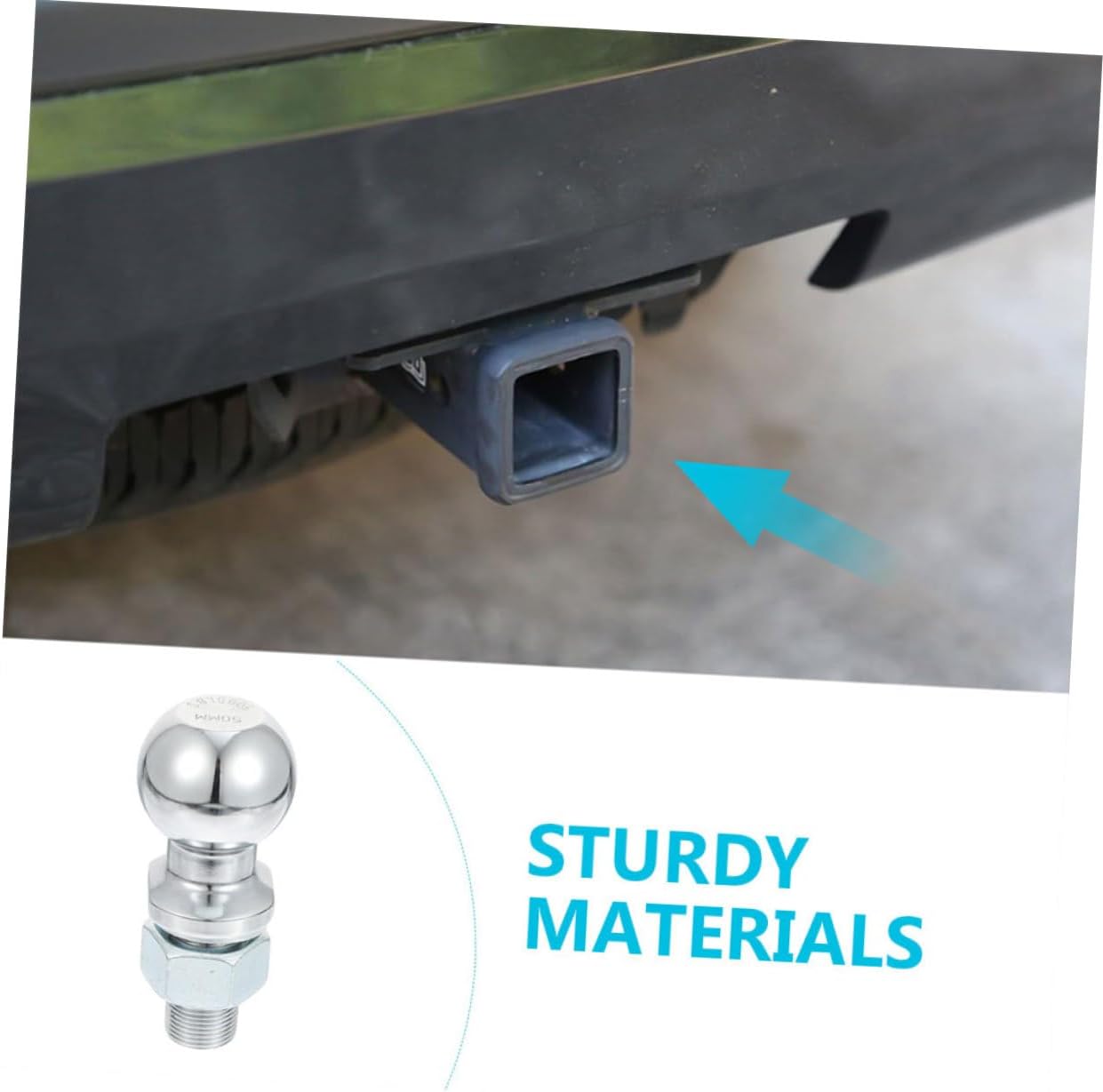 Garneck Tow Trailer Hitch Rv Tow for Camper Trailers Capacity Connector for Towing Boats and Atvs