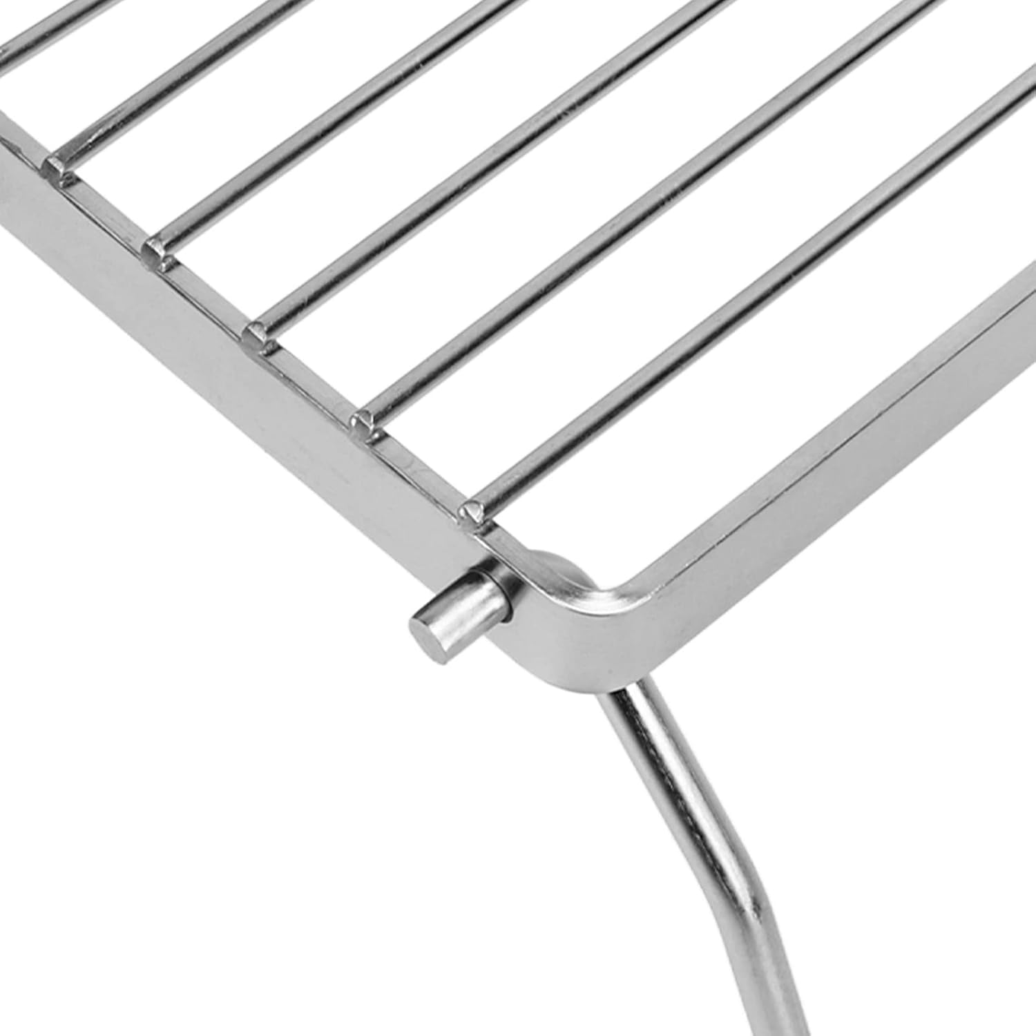 Folding Campfire Grill, Stainless Steel Collapsible Camping Stove Grate Rack, Portable Barbecue Net for Outdoor Cooking, Picnic Camping Backpacking with Storage Bag, Lightweight Co