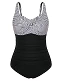 Hanna Nikole Schwimmanzug Damen Bauchweg GroßE GrößEn Einteiler Badeanzug Shape Bademode Push Up Schwimmanzug Weiche Strandmode Mit Verstellbarer Schultergurt
